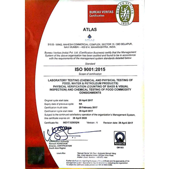 ISO 9001 2015 CERTIFICATE